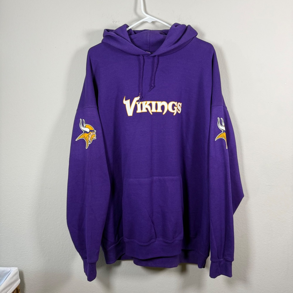NFL Team Apparel Minnesota Vikings Purple Mayer 00 Hoodie Mens 2XL